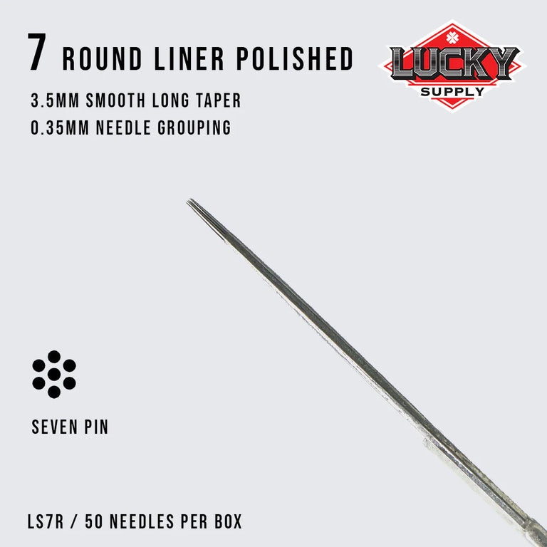 Lucky Supply Needles - Round Liner 3-11 Polished